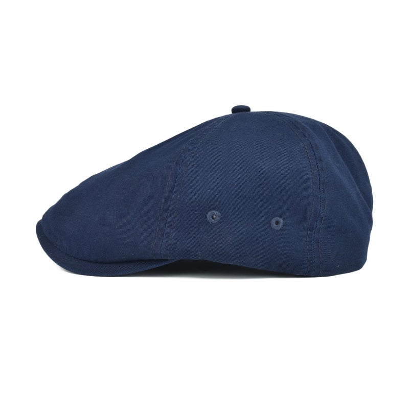 VOBOOM Cotton Washing Flat Cap Cabbie Hat Gatsby Ivy Irish Hunting Newsboy (Navy) - Image 3